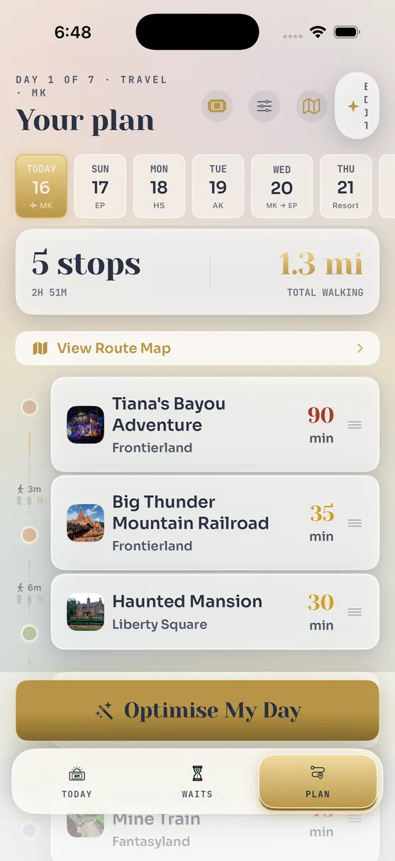AI-powered route planner with optimized ride order